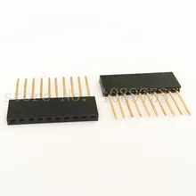 20Pcs 10Pin Female Tall Stackable Header Connector Socket For Arduino Shield Black