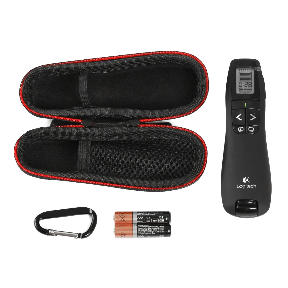 Case for Logitech Wireless Professional Presenter R800 Travel Hard EVA Protective Case Carrying Pouch Cover Bag (Case only)