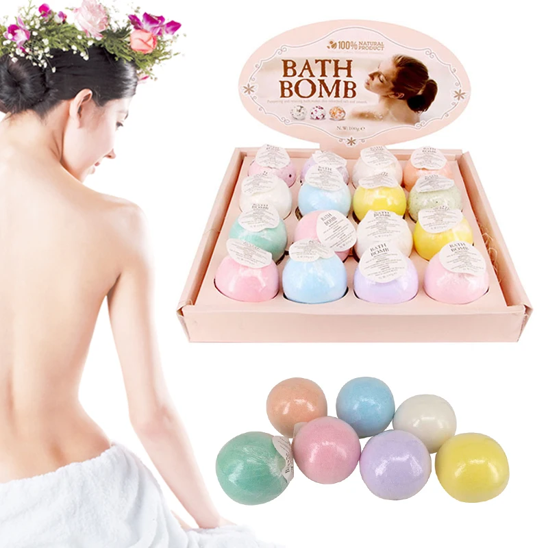 

1PC Small Size Home Hotel Bathroom Bath Ball Bomb Aromatherapy Type Body Cleaner Handmade Bath Salt Gift Random Color