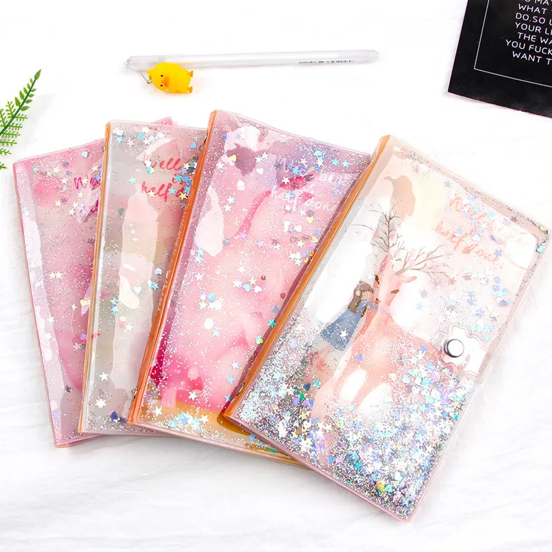 

Originality Notepad Paillette Dream Ins Wind Income Oil Hand The Books Girl Heart Loose-leaf Color Notebook You Gift