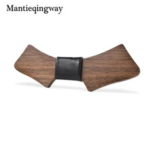Mantieqingway Геометрия дерева лук галстук для Для мужчин artisnal деревянный Gravata Галстуки 3D классическая деревянная Gravata Галстуки для свадьбы