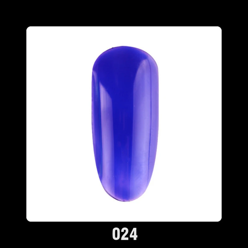 Глазурь Стекло Янтарный Прозрачный Цветной Гель-лак для ногтей не протирать верхнее покрытие УФ; светодиоды; ногти гель лак 10 мл - Цвет: B024
