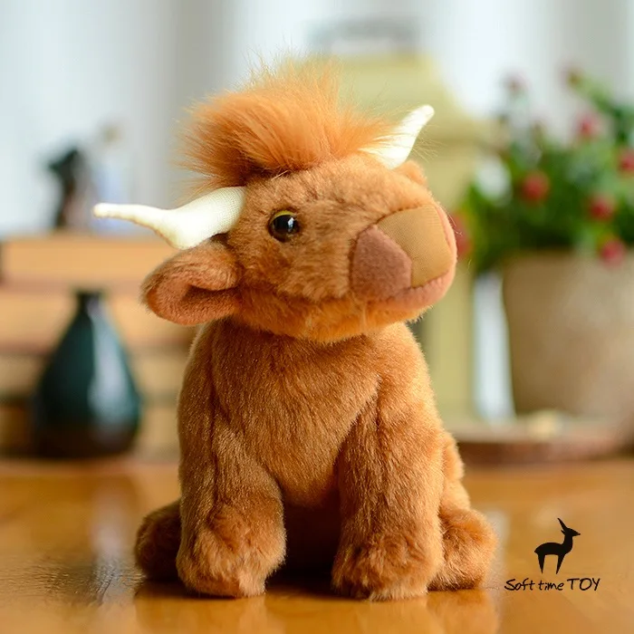 highland cow baby toy