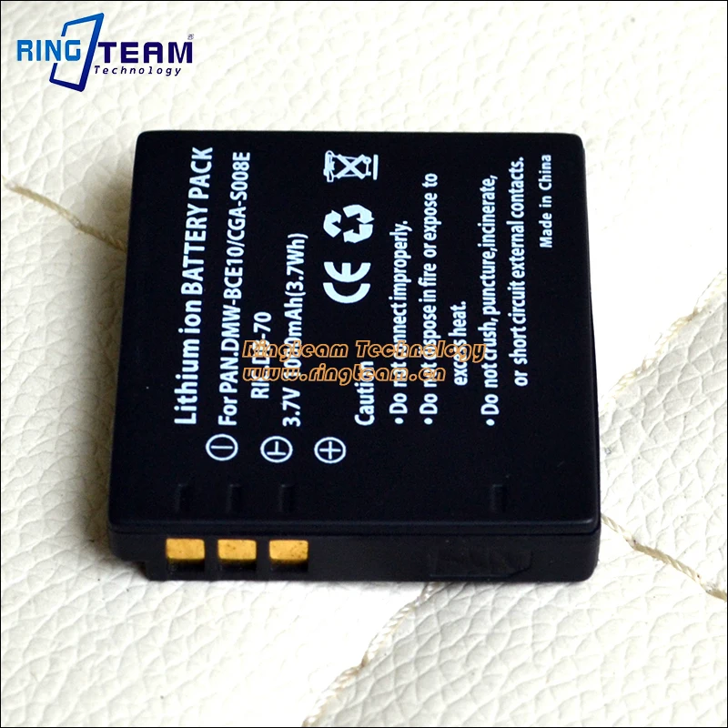 Panasonic Vw-Vbj10 Lithium Ion Camcorder Battery