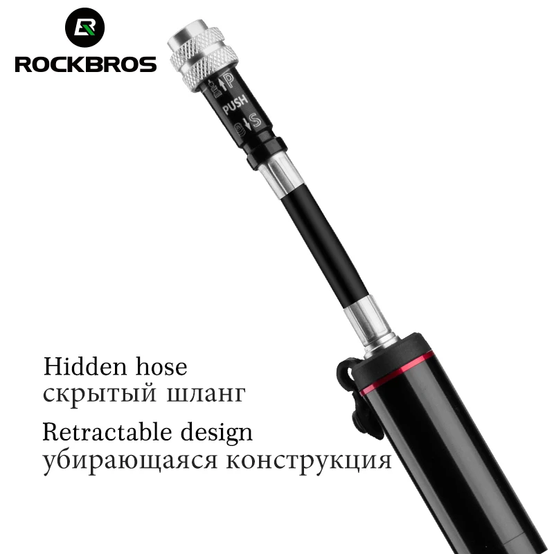 Насос велосипедный ROCKBROS 150 PSI из алюминиевого сплава|Велосипедные насосы| |
