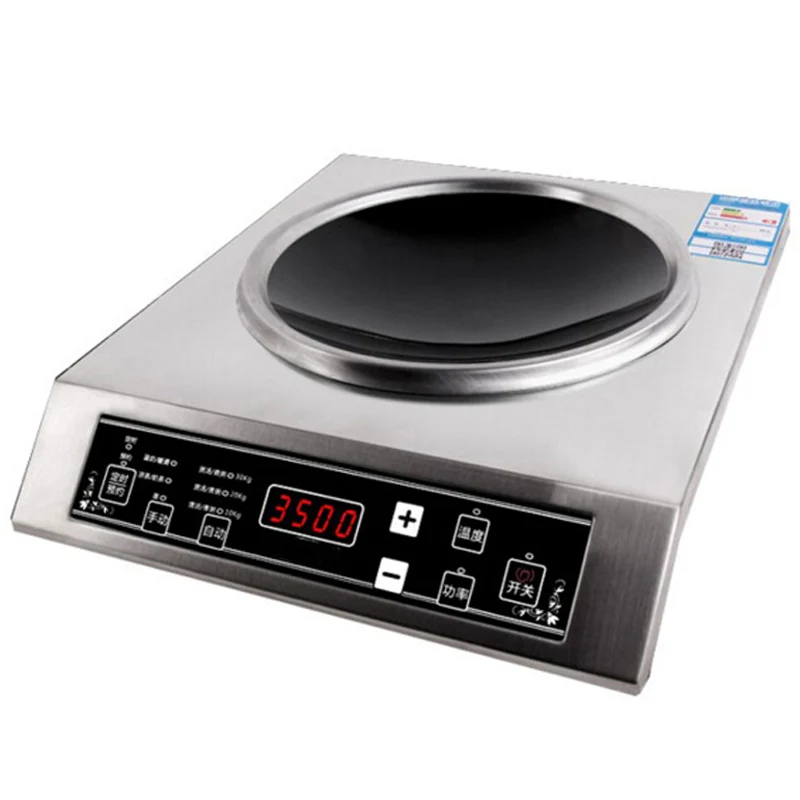 VOSOCO Concave High power electromagnetic oven 3500W Commercial Induction cooker touch Control Electromagnetic furnace Quick-fry