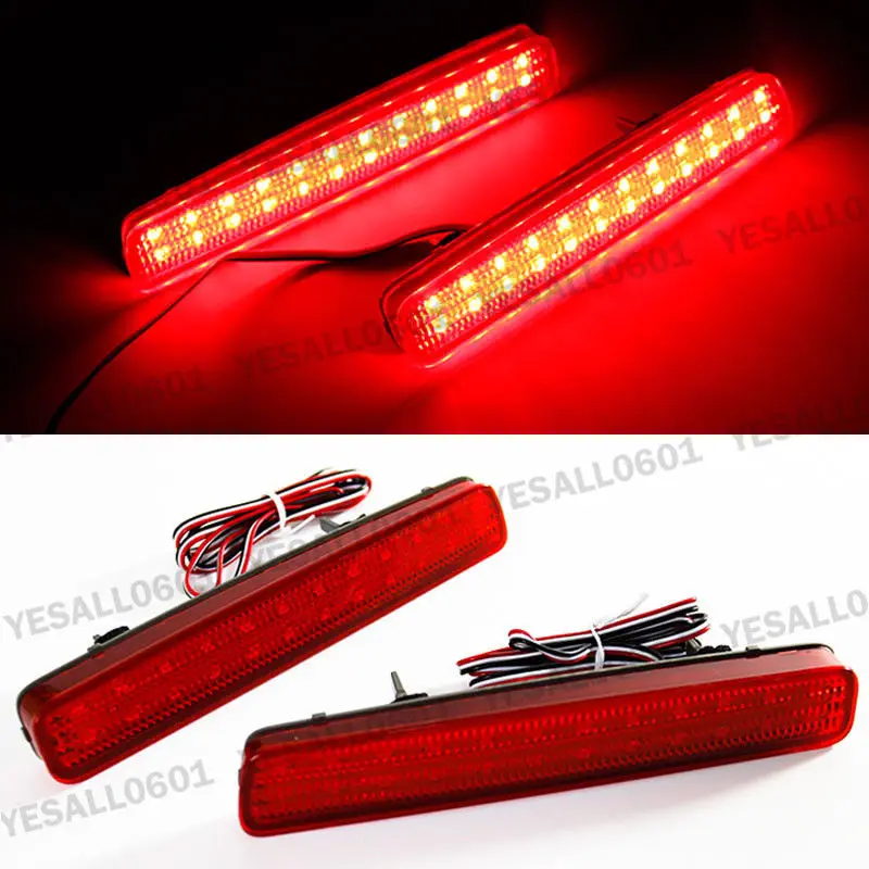 

LED Rear Bumper Reflector Brake Fog Lights For Toyota NOAH VOXY 80 Pruis 40 Series