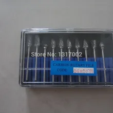 10 шт./компл. роторный набор файлов, карбид вольфрама ювелирные алмазные полировальный гравировальный чистящие инструменты