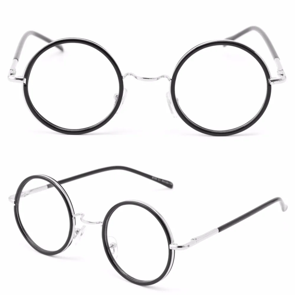 

Men Women Retro Round Frame Vintage Eyeglasses Full Rim Glasses Spectacles