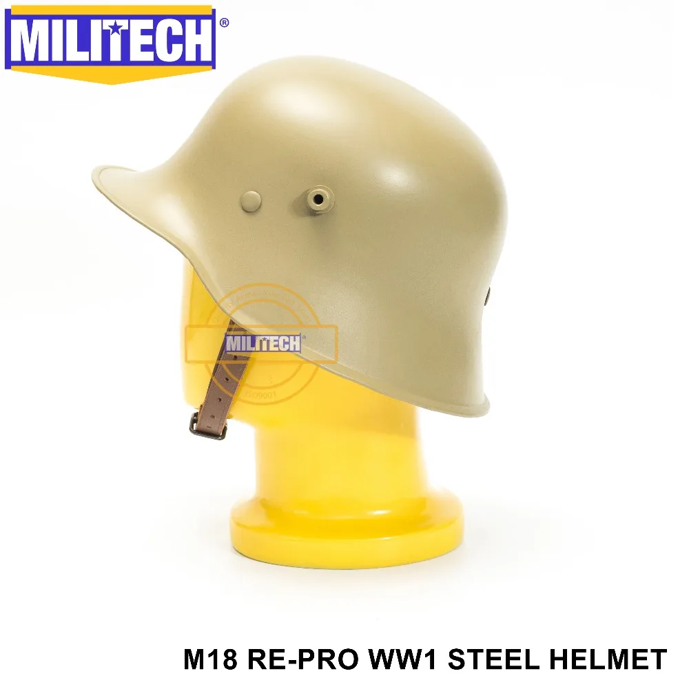 MILITECH Тан Цветной мир войны один шлем безопасности шлем WW1 Немецкий шлем Великая война M18 коллекция Re Pro Шлем