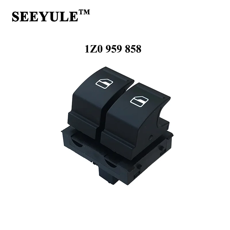 

1pc SEEYULE 1Z0 959 858 Car Window Control Switch 1Z0959858 Front Driver Side for VW Skoda Octavia Yeti Fabia Roomster