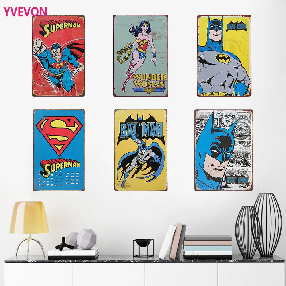 Металлический декоративный плакат из фильма супергерой 20 х30 см|home decor|posters