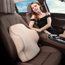 Универсальные автомобильные поясные подушки, автомобильная Задняя поддержка, космическая память, ткани, подголовник, поясная опора, набор для салона автомобиля