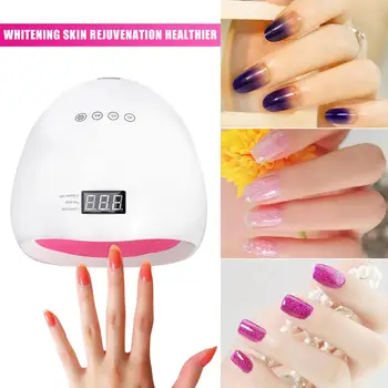 

48W UV Professional Nail Dryer LED Gel Nail Lamp with Hand Sensor 10 30 60 Seconds Timer Settings for Fingernail Toenail Gel