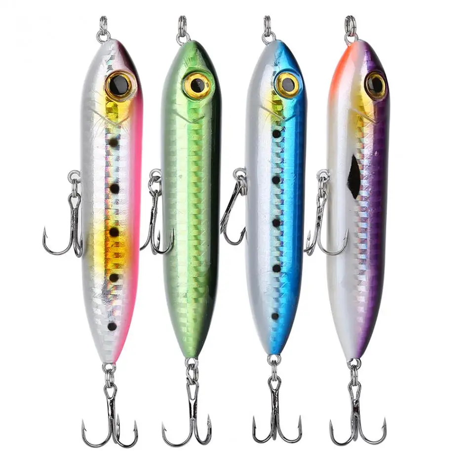 1pc Artificial Pencil Lure Fishing Bait 95mm Lifelike Perch Hard Lures