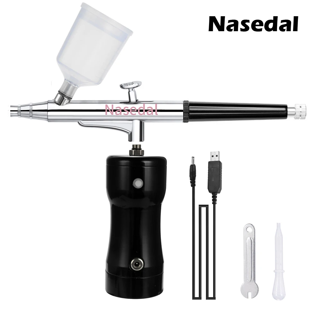 

Portable Spray Pump Pen Air Compressor Set for Art Painting Craft Cake Spray Model Beautiful Airbrush Kits
