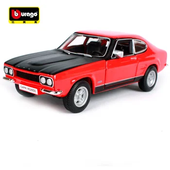 

Bburago 1:32 vintage 1970 ford rs 2600 red yellow car diecast open doors motorcar diecast collecting old car models 43207