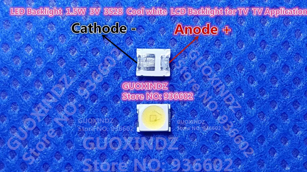

OSRAM LED Backlight High Power LED 1.5W 3V 1210 3528 2835 131LM Cool white LCD Backlight for TV TV Application