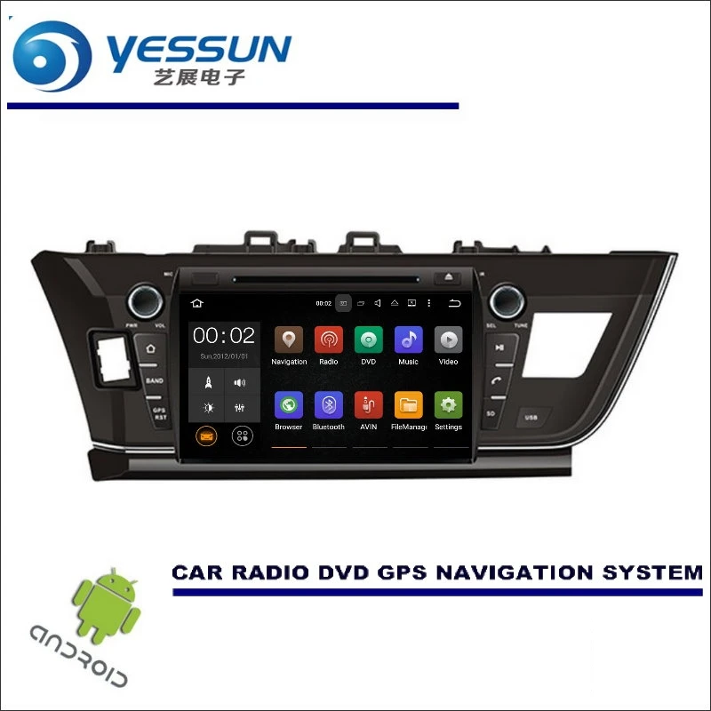 

YESSUN For Toyota Corolla 2013~2017 LHD CD DVD GPS Player Navi Radio Stereo HD Screen Car Multimedia Navigation Wince / Android