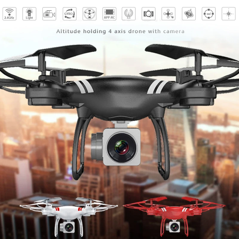

UAV Quadcopter Aircraft Drone LED Lighting High Performance 2.0MP HD 720P 6-Axis Gyro One Key Take Off Speed Adjustable
