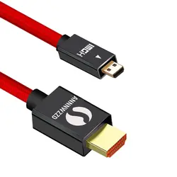 Micro HDMI к HDMI Мужской кабель, высокого Премиум покрытием HDMI адаптер поддерживает Ethernet, 3D, К 4 к для телефона планшеты HDTV Камера PC