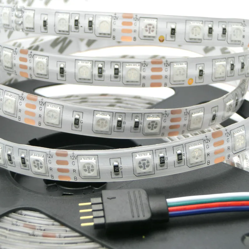 СВЕТОДИОДНАЯ лента smd 5050 Водонепроницаемая ip65 dc 12v 300led 5m 6500k 3000k RGB холодный белый