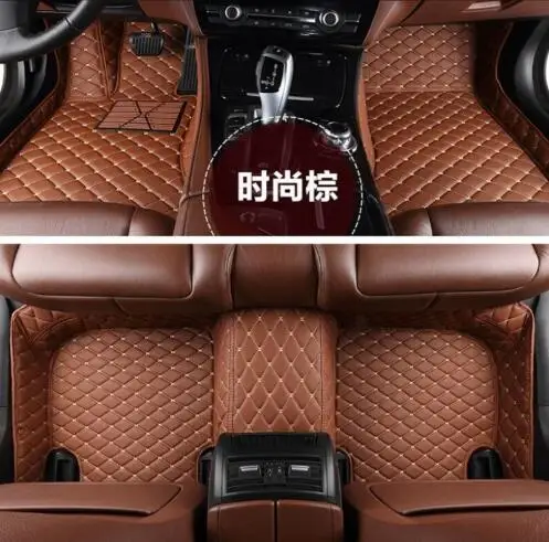 

High Qualit Car Leather Floor Mats Fits For BMW F30 F35 316 318 320 328 335 2012-2017 Free shipping