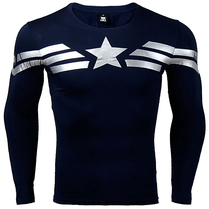 Captain America Long Sleeve T-shirts 