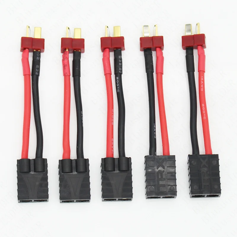 200 шт./лот штепсельная вилка T к гнезду разъема TRX с 14AWG 60 мм кабель RC провода ZD0208 |