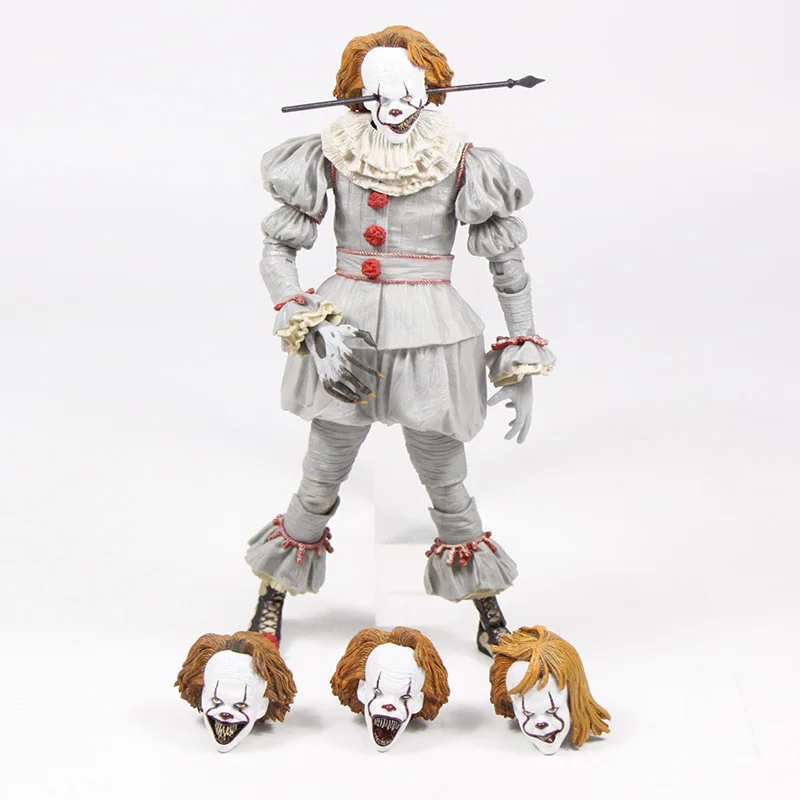 18 см NECA Stephen King's It Pennywise Джокер клоун ПВХ Фигурки Игрушки для мальчиков рождественские куклы детские подарки на Хэллоуин