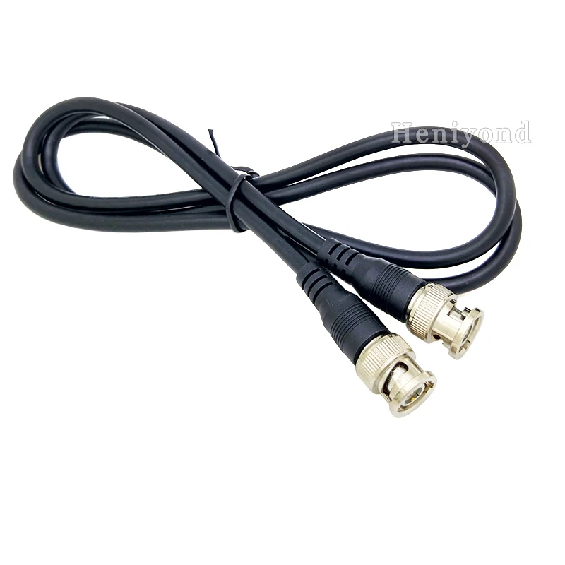 

2Pcs 75-3 Coax Coaxial cable BNC Male Connector to Male Connector 1.64Ft Length for CCTV Camera Security System free shipping