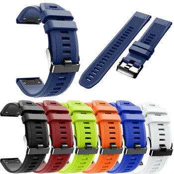 

20MM Watchband Strap For Garmin Fenix 5X/5X Plus/Fenix 3/3 HR Watch Soft TPU Replacement Watch Band Wrist Strap 601#2