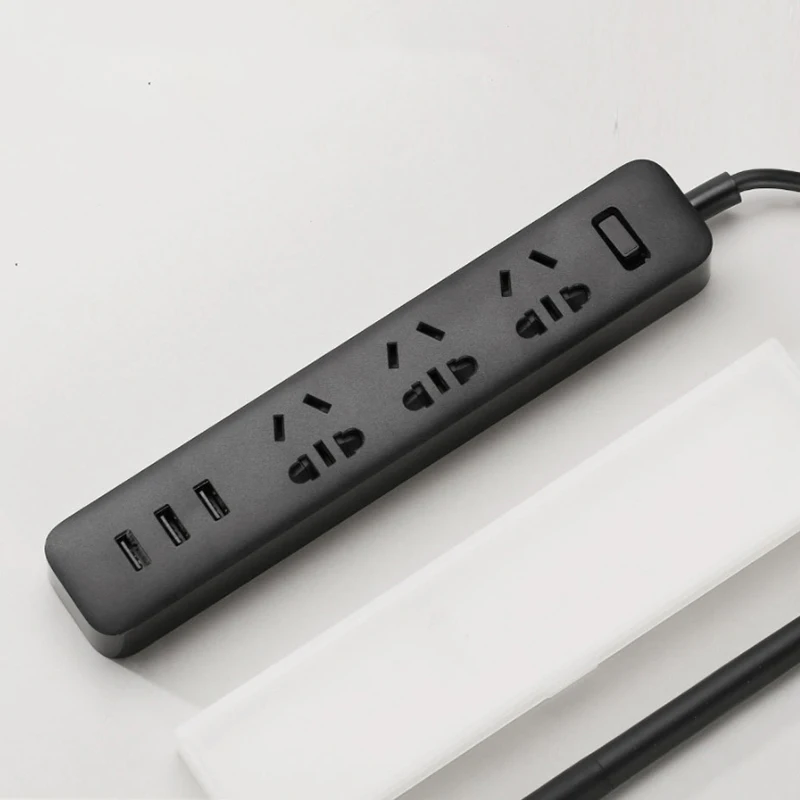 Xiaomi power strip с 3 USB удлинитель Разъем многофункциональная Быстрая зарядка силовая полоса 10A 250V 2500W