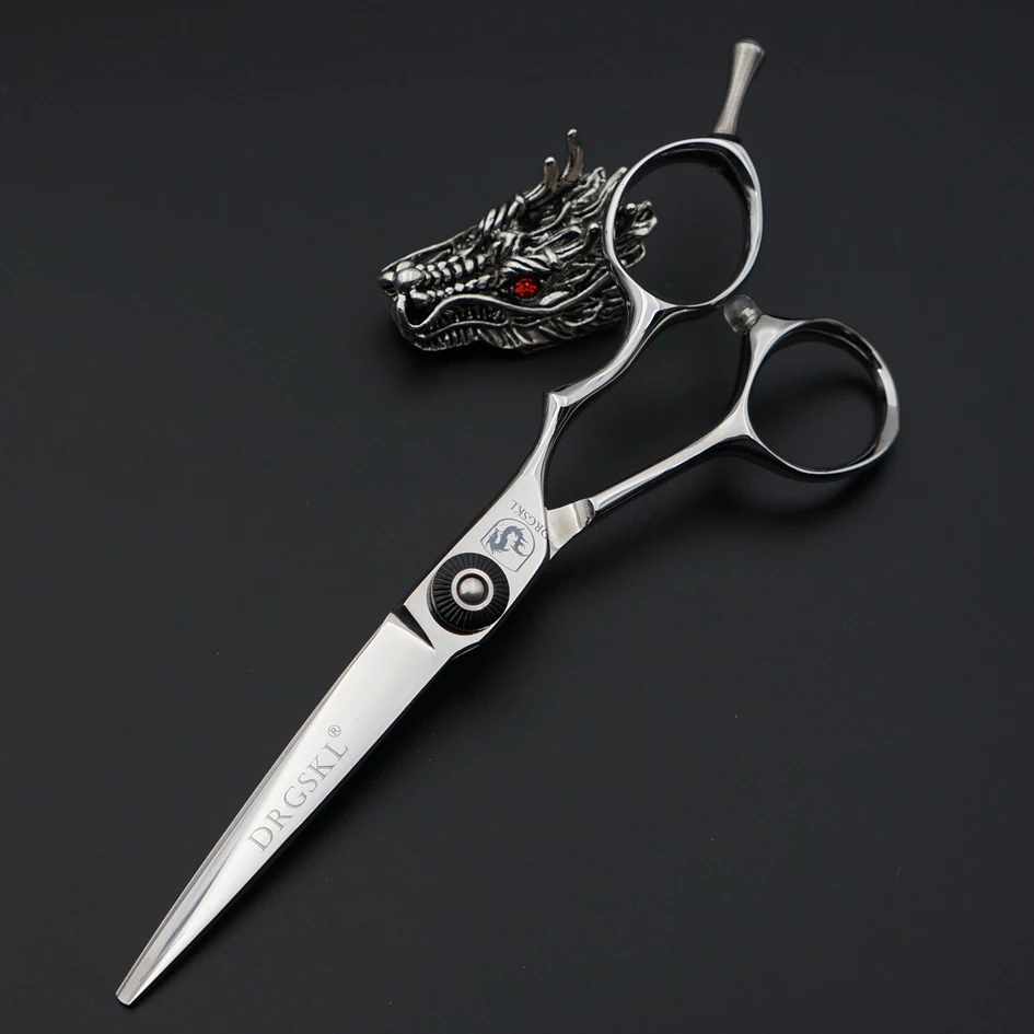 

New hot DRGSKL 440C hair cut scissors suit great 5.5 inch barber hair thinning shears hairdressing and beauty scissors DSC-1