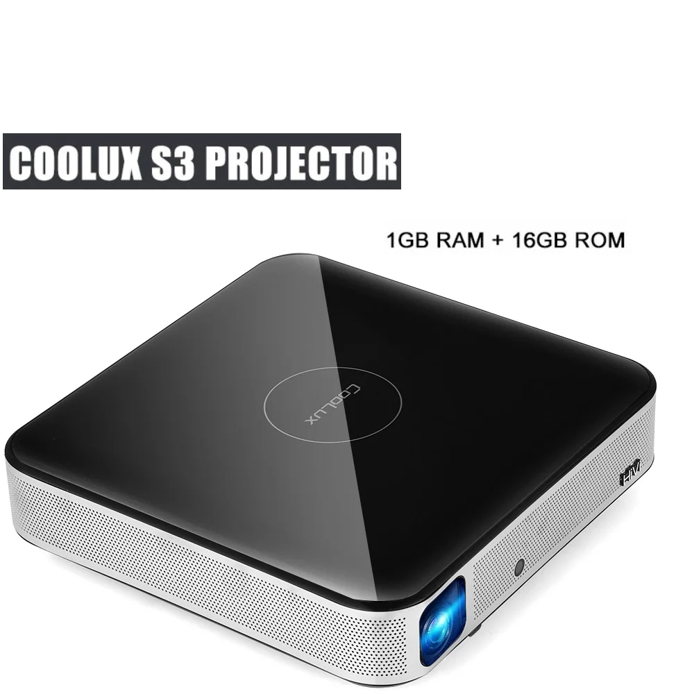 Coolux S3 DLP проектор 3D 1500 люмен 4K 1-2,5 м домашний кинотеатр Cortex-A53 1500: 1 1280x800 автоматический фокус умный проектор на Android