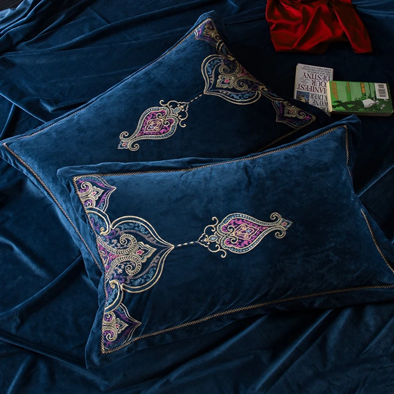 Novo tecido de lã conjuntos cama real