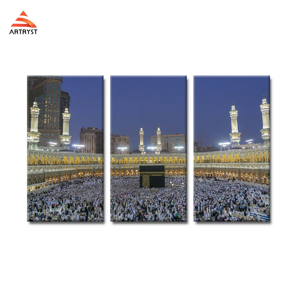

Artryst Grand Mosque Painting On Canvas 3 Pieces Modern Islamic Muslim Poster Wall Picture Printed For Living Room Home Decor