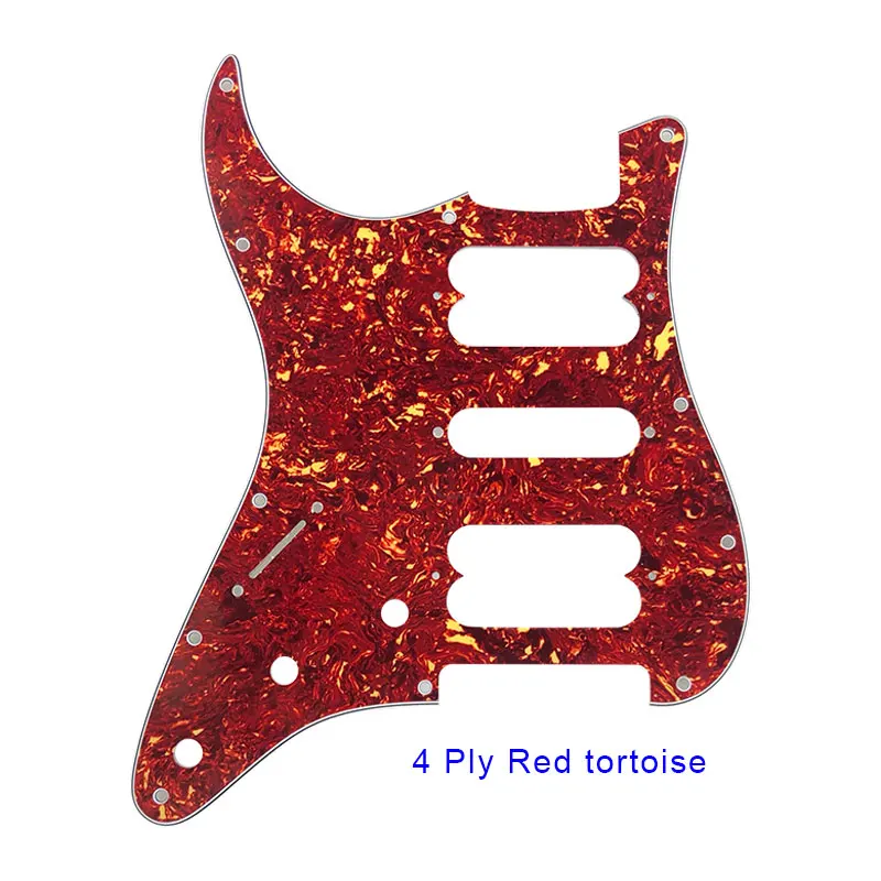 4 ply red tortoise st hsh pickguard