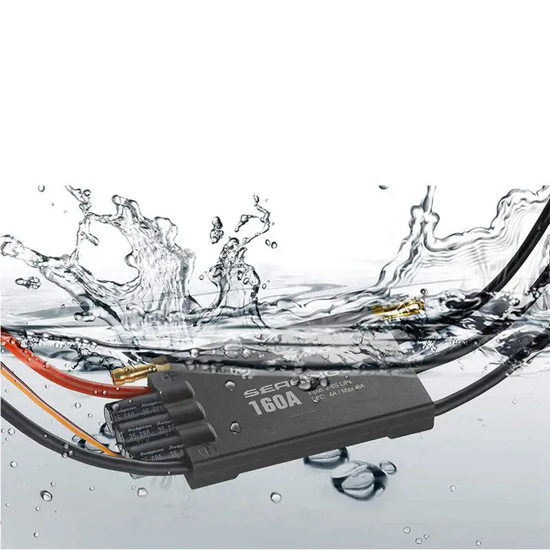 Hobbywing Seaking PRO 160A ESC 30302460 водонепроницаемый 2-6S для RC Mono2 соревнований лодки 120 см Высокое напряжение встроенный BEC