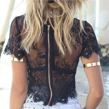 Summer Womens Tops Tank Short Sleeve Elegant Crochet Lace Crop Top Hollow Out Tank Tops Fashion Summer Vest For Womens 2019 Hot crochet skull lace summer tank top