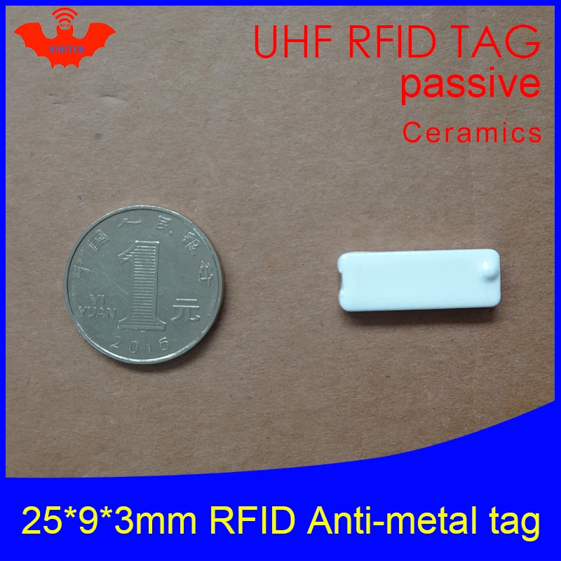 UHF RFID Анти металлическая метка 915 МГц 868 Alien Higgs3 EPCC1G2 6C переноска 25*9*3 мм