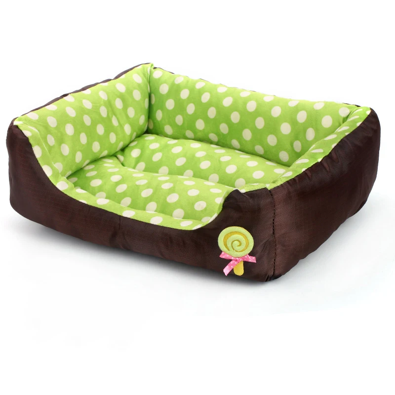 Милая собачья кровать для маленьких/средних собак, коврик для сна, мягкий теплый коврик для питомника, переносная люлька, домик - Цвет: G200248A