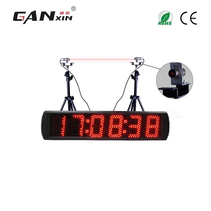 Ganxin Free shipping 6 digits laser Led racing timer, track lap timer Ganxin Free shipping 6 digits laser Led racing timer, track lap timer