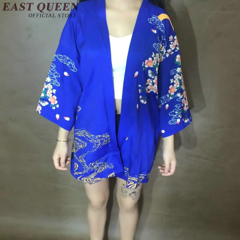 Vintage floral kimono cardigan traditional japanese kimono style dress casual loose summer cardigan free size AA2385 YQ