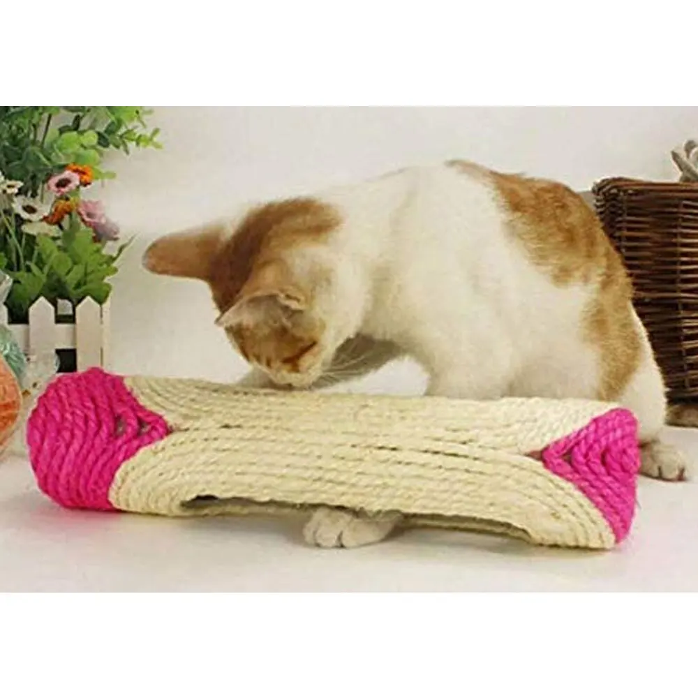 

1Pcs Cat Scratching Sisal Pillar with 3 Squeaker Balls Inside Cat Teaser Interactive Fun Play Toy