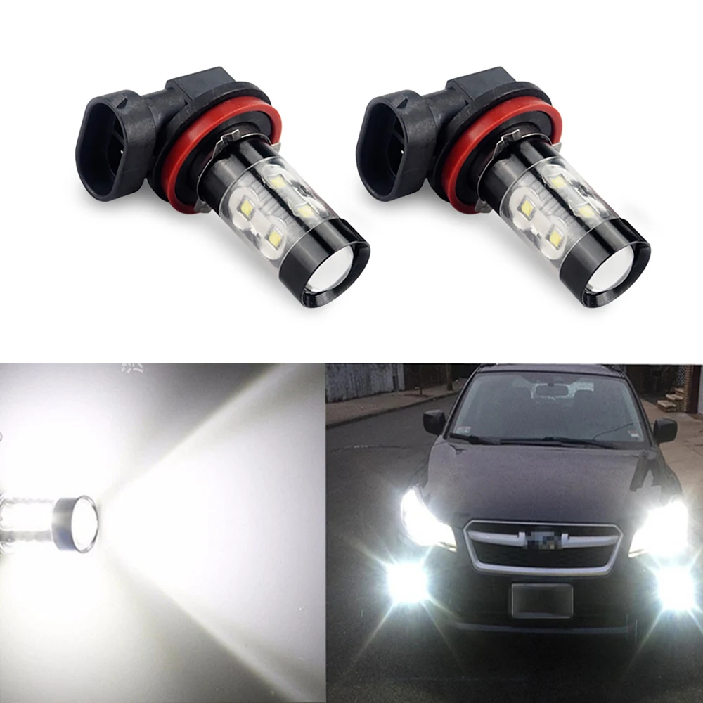 Лампа светодиодная HB4 H8 H11 светодиодные лампы для противотуманных фар 50W H1 H3 9006 VW T5