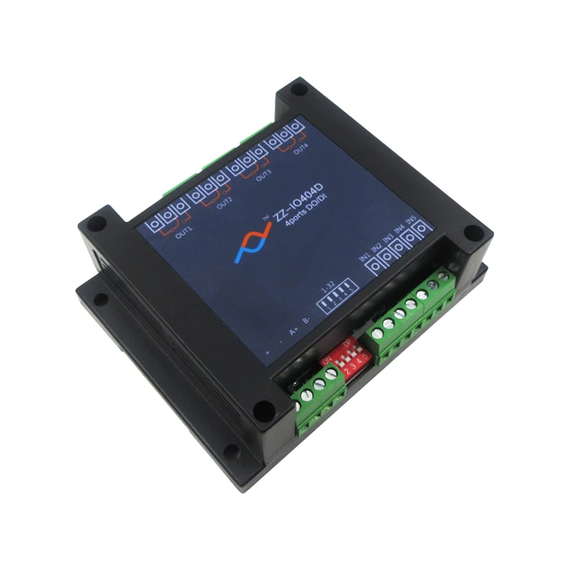 Relay Switch 4-way Switch Input 485 Serial Port Relay Module Mobus Photocoupler Isolation IO404D Relay Switch 4-way Switch Input 485 Serial Port Relay Module Mobus Photocoupler Isolation IO404D