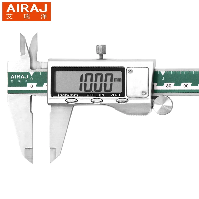 AIRAJ 6 дюймов/150 мм Цифровой дисплей Нержавеющая сталь высокая точность Водонепроницаемый Электронный штангенциркуль микрометр измерительный инструмент - Цвет: 1334