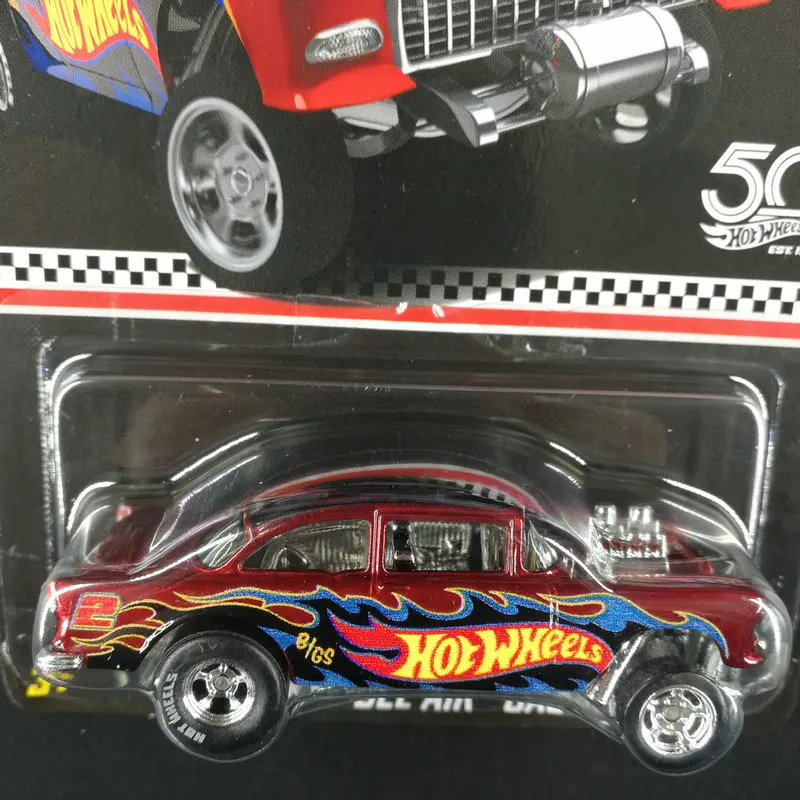 Hot Wheels автомобиль CHEVY BEL AIR газсборщик издание 50th юбилей металлические Литые автомобили коллекция детские игрушки автомобиль для подарка