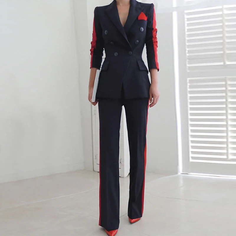 

2 piece set women New arrival women high quality temperament fashion wild suit slim pant comfortable thick warm trend plus size